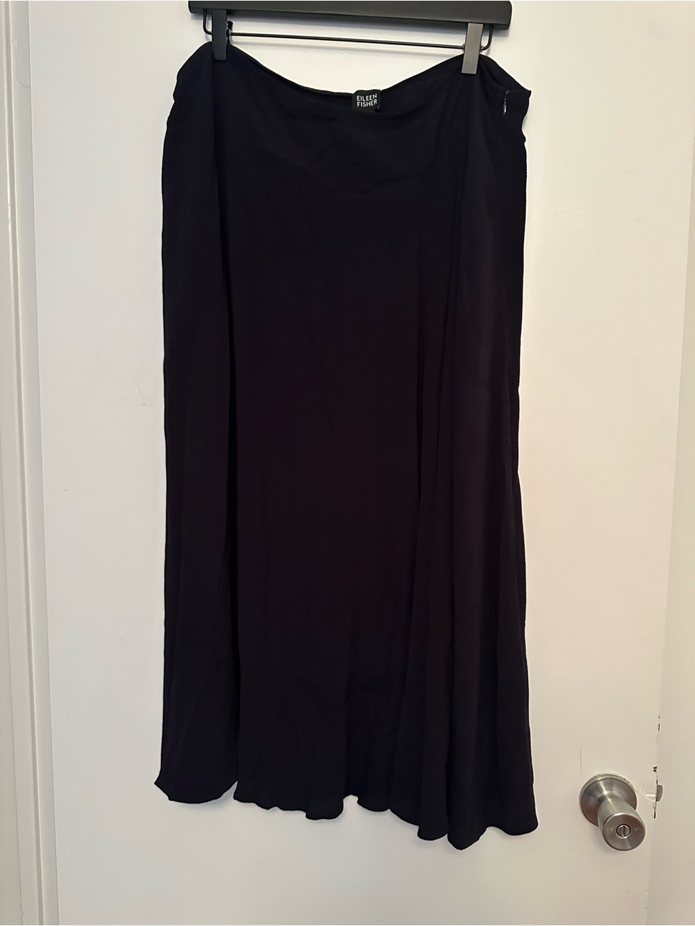 Eileen Fisher Black Flowing Maxi Skirt